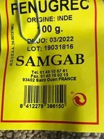 Quantité de sucre dans Fenugrec
