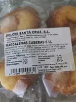 Azúcar y nutrientes en Dulces santa cruz