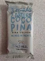 Количество сахара в Barrita paleobull coco piña