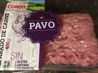Количество сахара в Preparado de carne de pavo