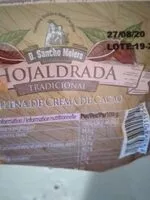 İçindeki şeker miktarı Hojaldrada rellena de crema de cacao