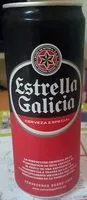 Zucker und Nährstoffe drin Estrella galicia