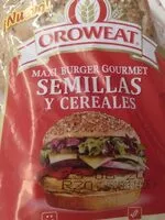 Suhkru kogus sees Maxi burger gourmet semillas y cereales