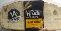 Sugar and nutrients in The rustik bakery