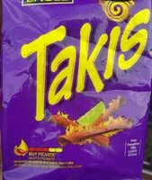 Jumlah gula yang masuk Takis Chile y Lima Muy Picante