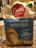 Количество сахара в Pan tostado extracrujiente bajo de sal y sin azúcares añadidos