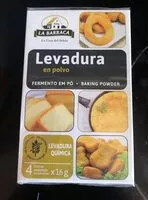 Cantidad de azúcar en Levadura en polvo