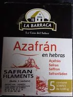 Количество сахара в Azafran