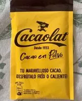 Quantité de sucre dans Cacaolat en polvo