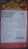 Zuckermenge drin Mielitos de hojaldre blancos