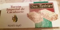 Sucre et nutriments contenus dans Don rodrigo