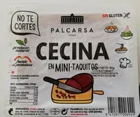 Количество сахара в Cecina en mini taquitos