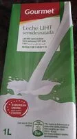 Sokerin määrä sisällä Leche uth semidesnatada