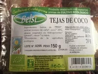 İçindeki şeker miktarı Tejas de coco