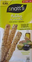 Zuckermenge drin Palitos de cereales con olivas y sésamo