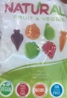 Sokerin määrä sisällä Naturall Fruit & Veggie