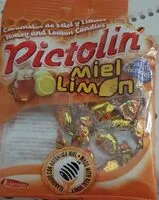 入っている砂糖の量 Caramelos Miel y limón