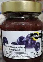 Suhkru kogus sees Mermelada de arándanos