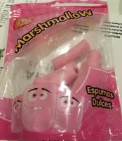 Sokerin määrä sisällä Marshmallows