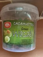 Sokerin määrä sisällä Cacahuetes green wasabi