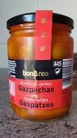 入っている砂糖の量 Aceitunas verdes gazpachas