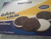 चीनी की मात्रा Galletas al cacao