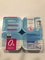 Quantité de sucre dans Yogur natural desnatado