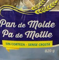 Quantité de sucre dans Pan de molde