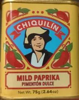 Amount of sugar in mildes Paprikapulver