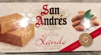 Amount of sugar in Turrón blando
