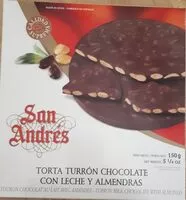 Amount of sugar in Torta turron chocolatecon leche y almendras