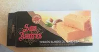Amount of sugar in Touron tendre aux amandes