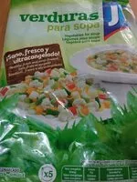 入っている砂糖の量 Verduras para sopa
