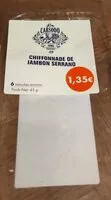 चीनी की मात्रा Chiffonnade de jambon serrano