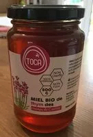 Sucre et nutriments contenus dans Toca