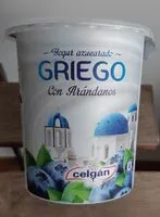 含糖量 Yogur azucarado griego con arándanos