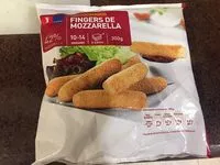 Amount of sugar in Fingers de mozzarella
