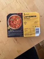 Sokerin määrä sisällä Spaghetti bolognesa