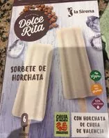 Amount of sugar in Sorbete de horchata