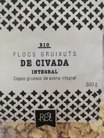 Amount of sugar in Flocs gruixuts de civada integral