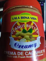 Azúcar y nutrientes en Lala bona vida peanut butter creamy