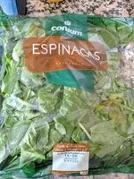 Quantité de sucre dans Espinacas