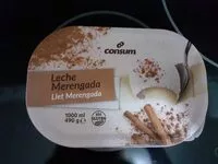 入っている砂糖の量 Helado sabor a leche Merengada
