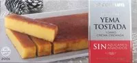 Количество сахара в Turrón yema tostada