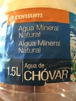 Sucre et nutriments contenus dans Agua de chovar