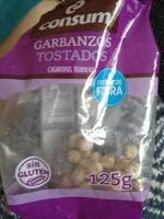 Cantidad de azúcar en Garbanzos tostados