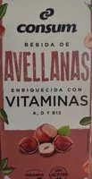 Cantidad de azúcar en Bebida de Avellanas