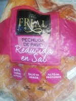 Suhkru kogus sees Pechuga de pavo reducida en sal