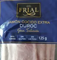 Suhkru kogus sees Jamón cocido extra DUROC Gran Selección