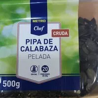 Suhkru kogus sees Pipas de calabaza crudas